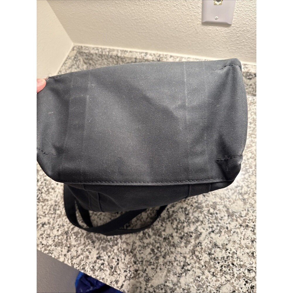 LL Bean All Black Boat And Tote Short Handles With Xtra Long Strap / USA / ZipUp - Picture 12 of 14